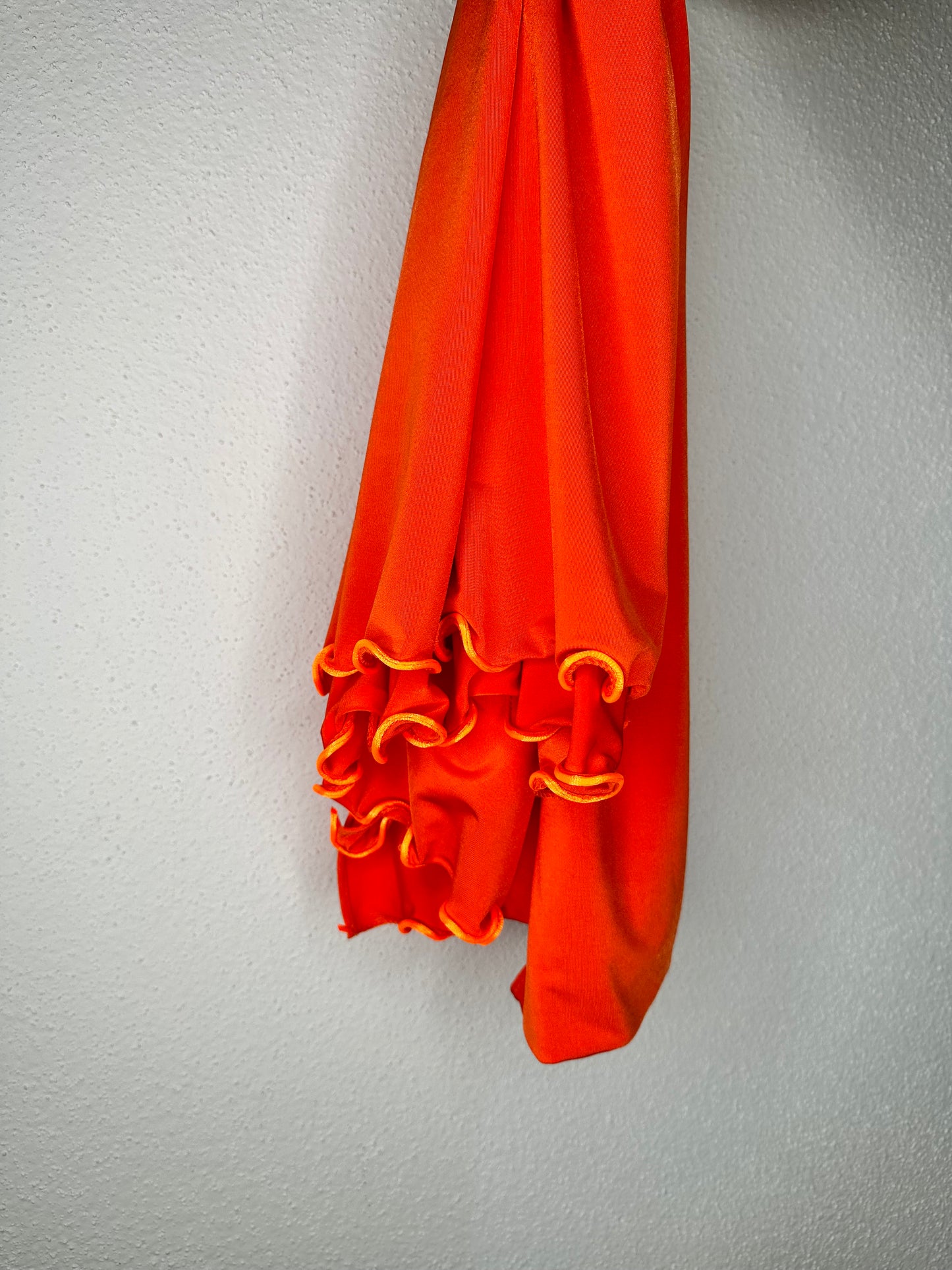 Hijab en jersey premium luxe satiné frisé - ORANGE